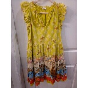 A LOVES A Cottagecore Tiered Flutter‎ Sleeve Mini Dress Size Medium